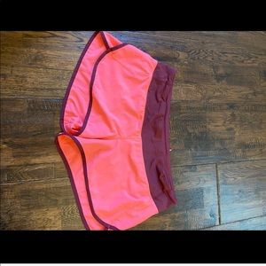 Pink Lululemon athletic Speed Up Shorts
